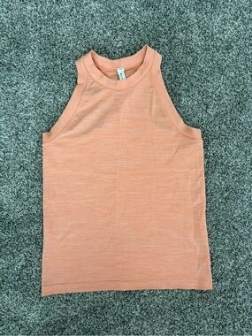 Athleta Ribbed Tank Top in Peach orange